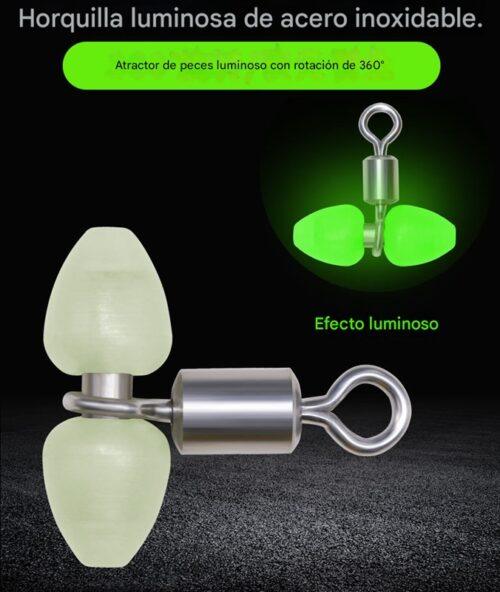 1 Esmerillón Fotoluminiscente con tubo de metal