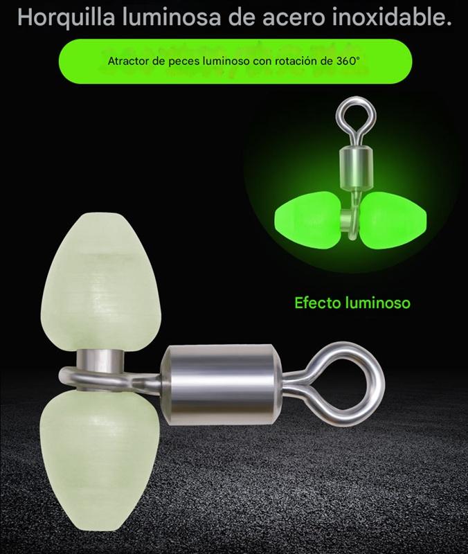 Esmerillón Fotoluminiscente con tubo de metal