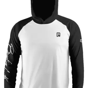 negroyblanco1 Remera Payo Con Capucha - Blanca y negra