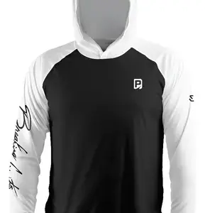 nyb1 Remera Payo Con Capucha - Negra y blanca