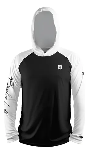 Remera Payo Con Capucha - Negra y blanca