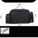 Bolso riñonera pesca chico impermeable negro