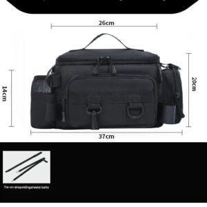 Bolso riñonera pesca chico impermeable negro