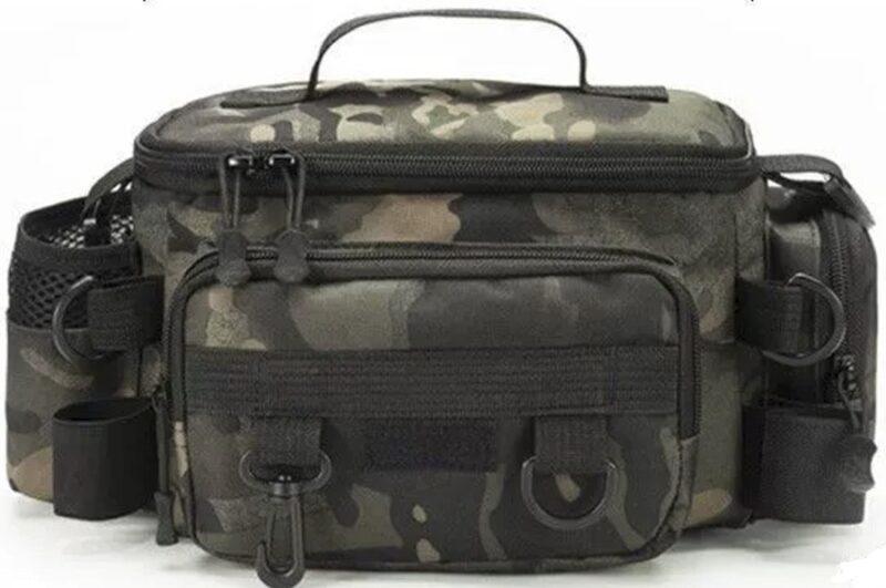 Bolso tipo riñonera/bandolera en tela Oxford 600D, indestructible y resistente al agua.