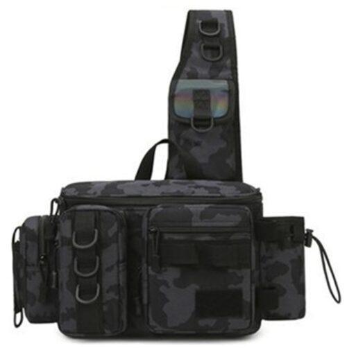 camu-negro Bolso Mochila Bandolera negro-camu