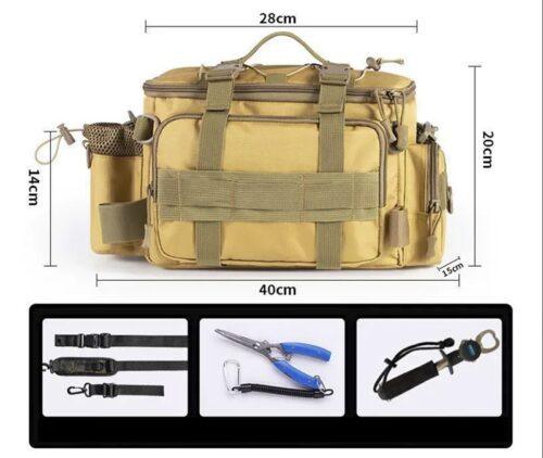 combo Kit Bolso marron Triple Capa Reforzado + Bogagrip balanza + pinza metal