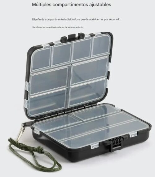 imgi_16_O1CN01IOJMnM1gGGMA5PX4h_!!3294924114-0-cib.jpg_ Caja mediana organizadora negra Mosca Anzuelos Esmerillon